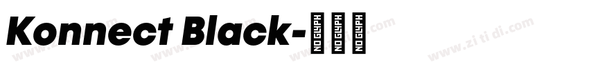 Konnect Black字体转换